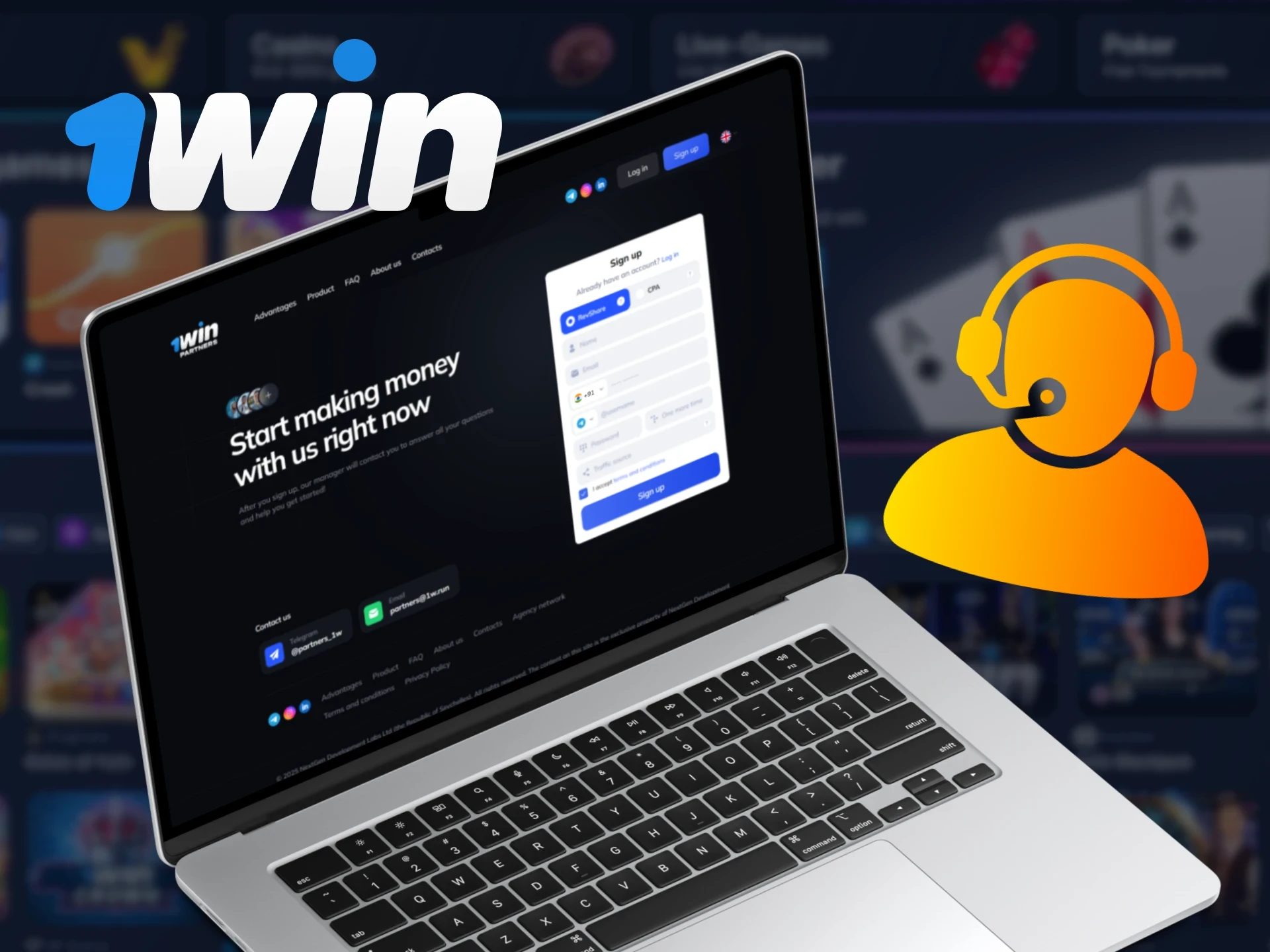 If you have any questions about the 1win affiliate program, contact the support team.